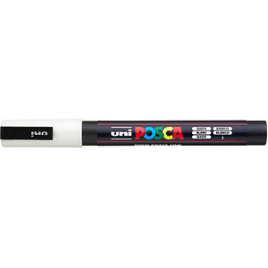 4902778915912 - Permanentmarker uniPOSCA PC-3M weiß 13mm Rundspitze 4902778915912 uni-ball